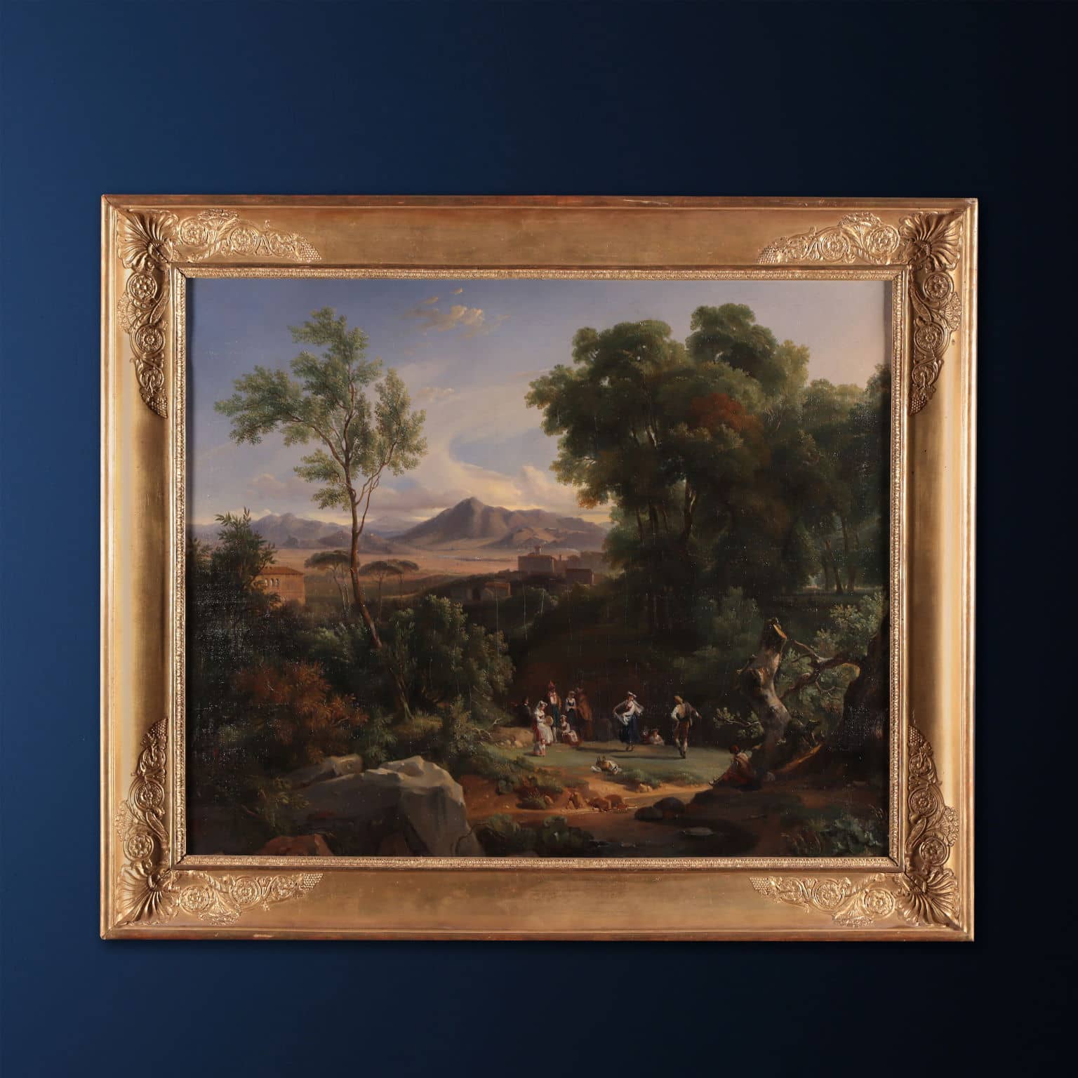 Veduta di Frascati, Achille Etna Michallon, ambito di, terzo decennio XIX secolo