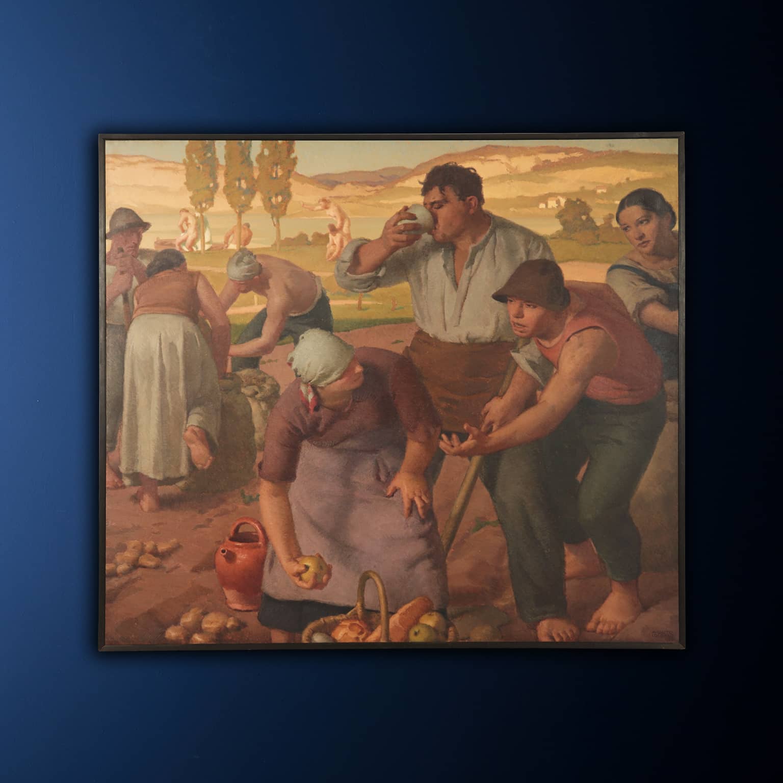 I Raccoglitori di patate – Lavoro estivo – Augusto Colombo, 1935