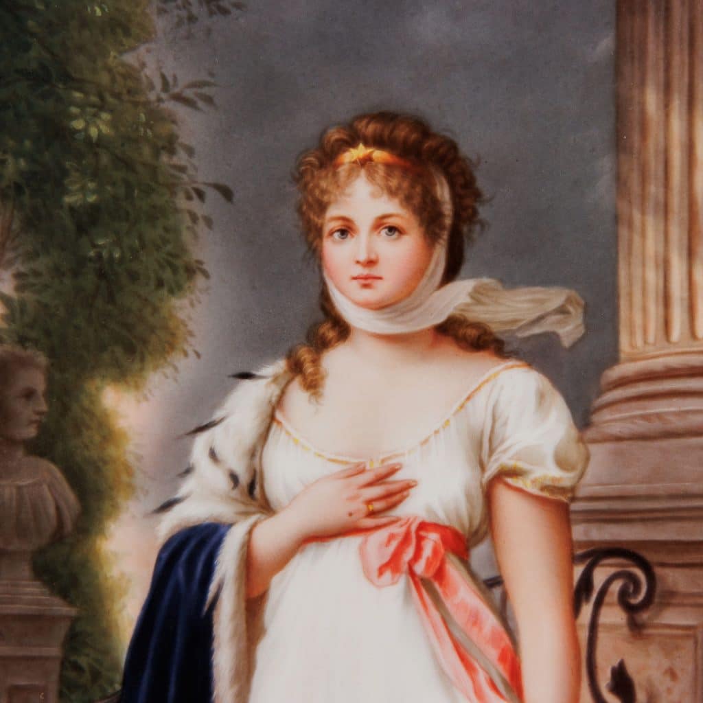 Tavoletta Porcellana Regina Luisa di Prussia, Berlino, Ultimo Quarto XIX secolo