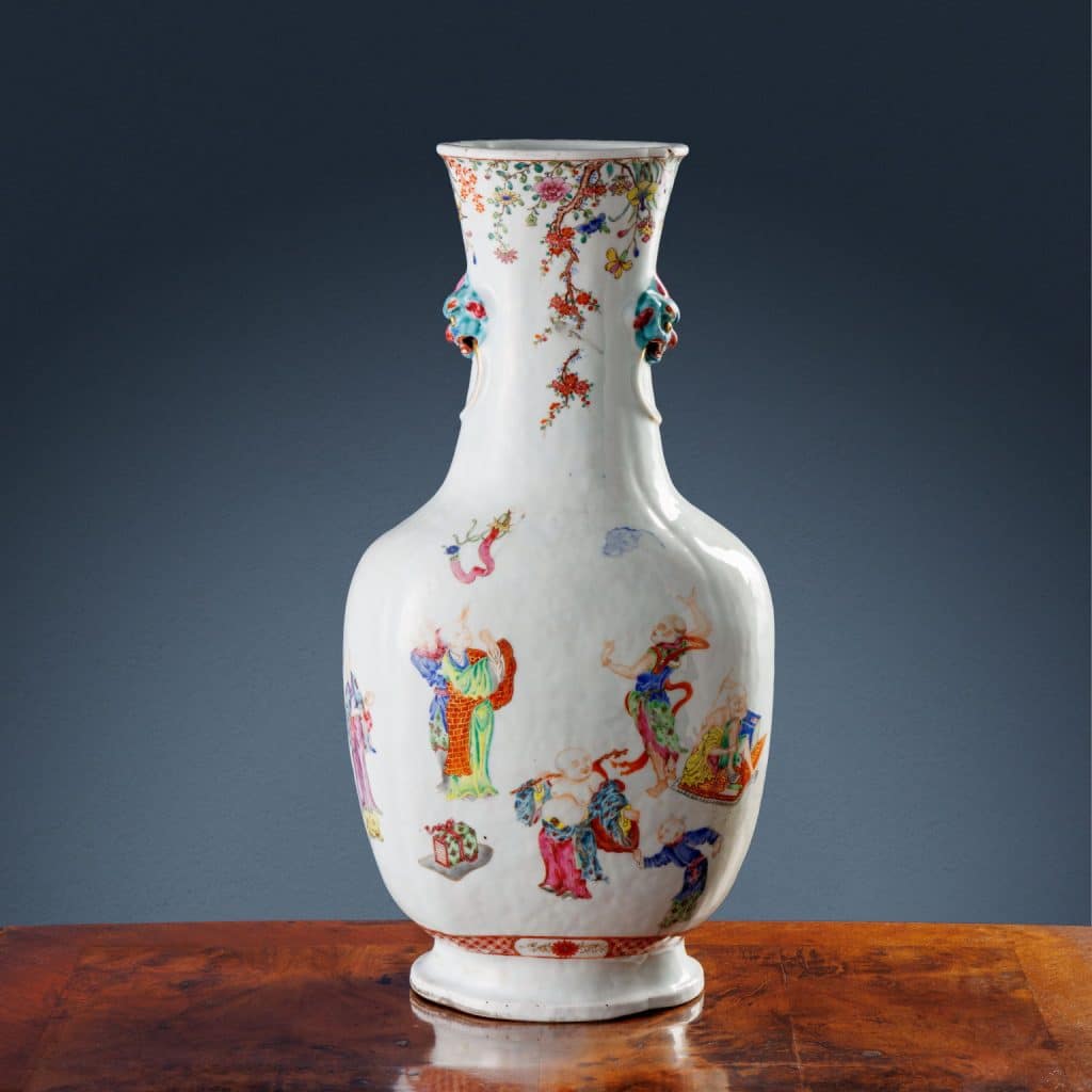 Vaso in porcellana, Cina, periodo Yongzheng - immagine 3