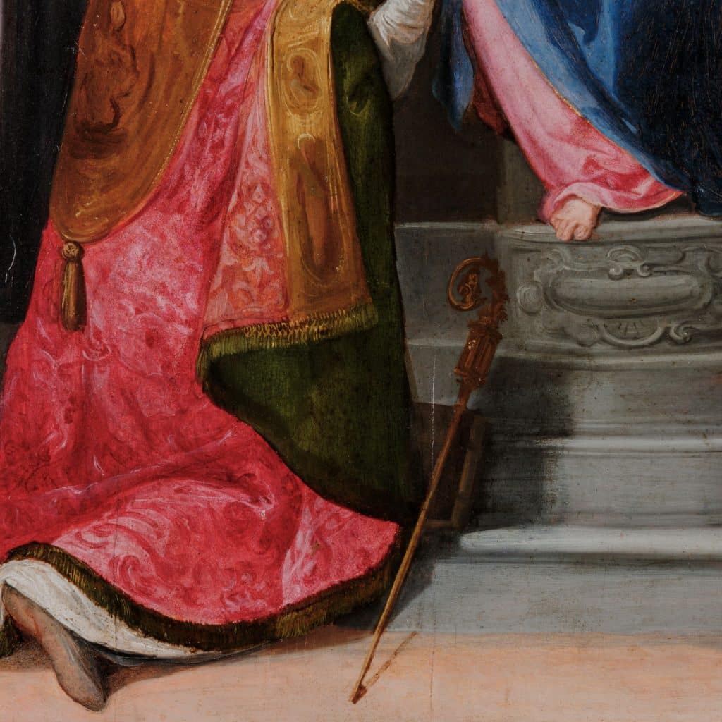 Madonna in trono con Bambino tra angeli e i santi Nicola da Tolentino - immagine 11