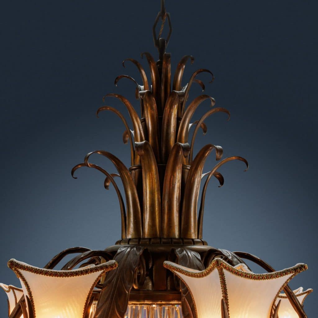 Grande Lampadario, manifattura milanese 1930 ca. - Immagine 9