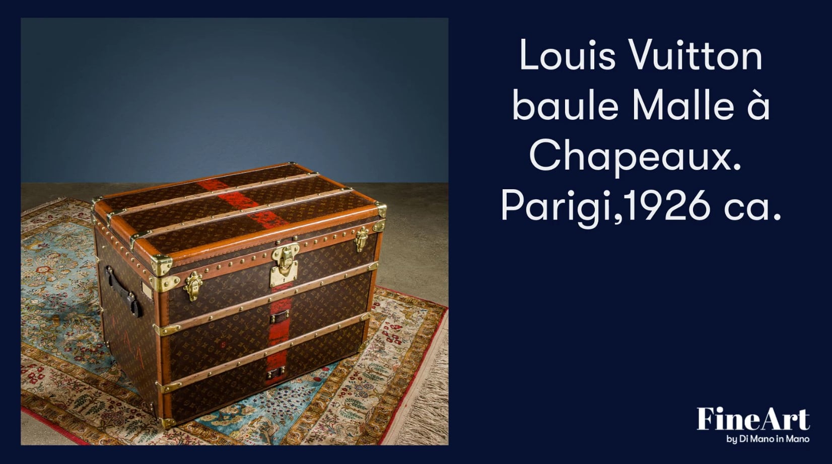 Baule Louis Vuitton Malle Chapeau, Monogram Canvas, Clothing & House  Linens, Vintage