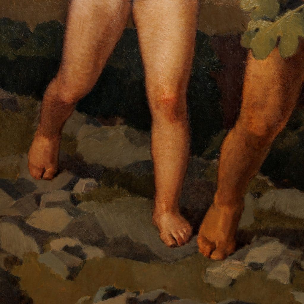 La Cacciata di Adamo ed Eva. Augusto Colombo. Olio su tela - immagine 6