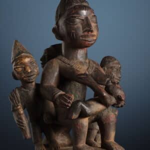 Maternità in legno, Arte Yoruba (Nigeria)