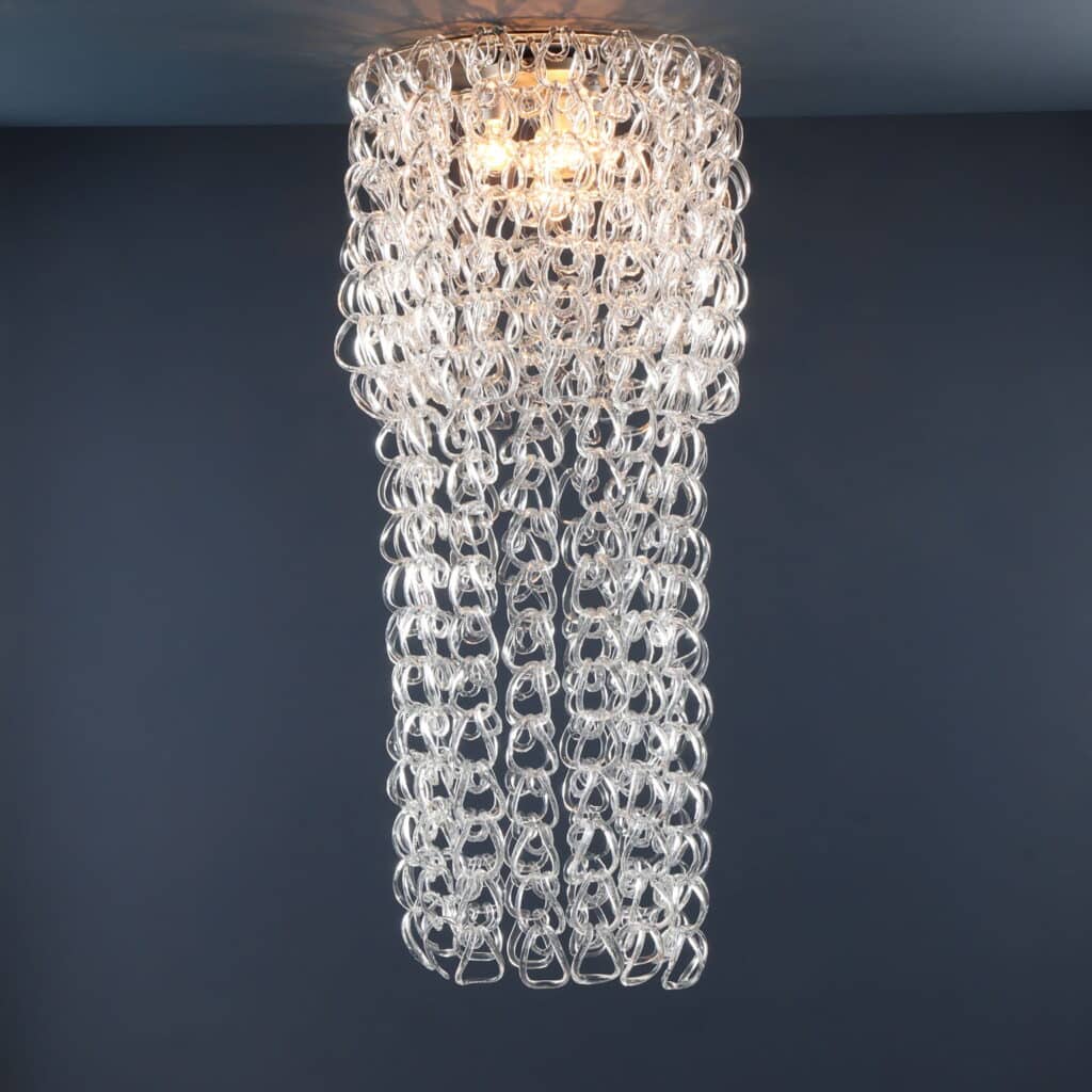 Lampadario 'Giogali' di Angelo Mangiarotti per Vistosi