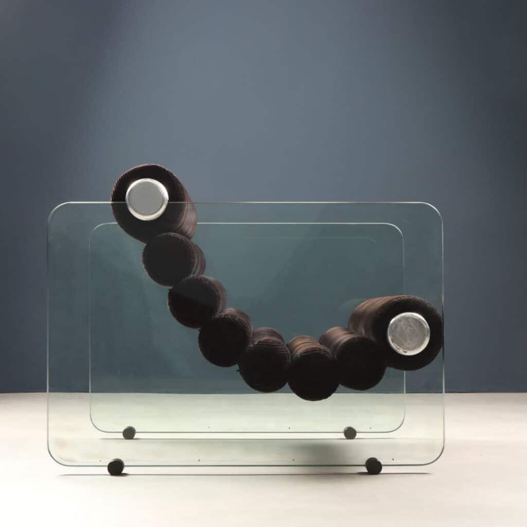 Vista laterale Poltrona 'Hyaline' di Fabio Lenci per Comfort