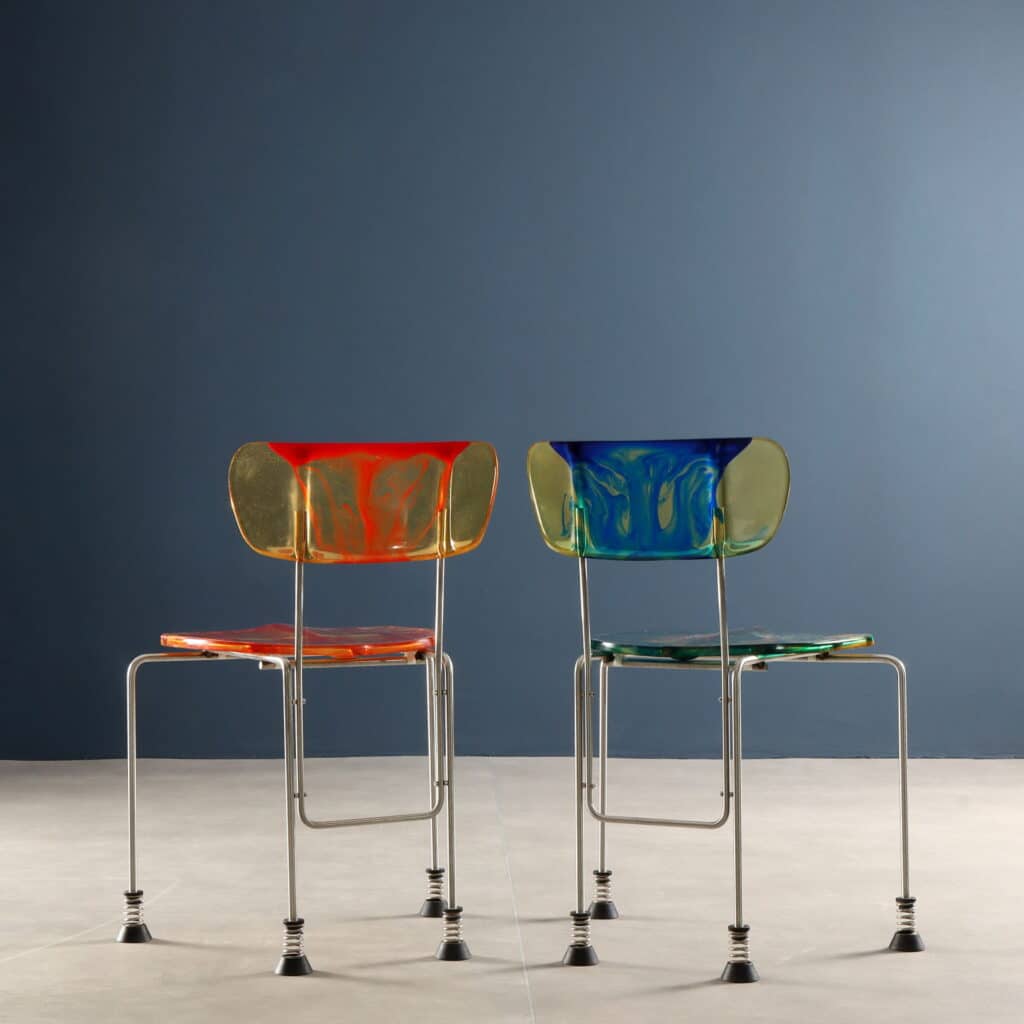 Due Sedie '543 Broadway' di Gaetano Pesce per Bernini