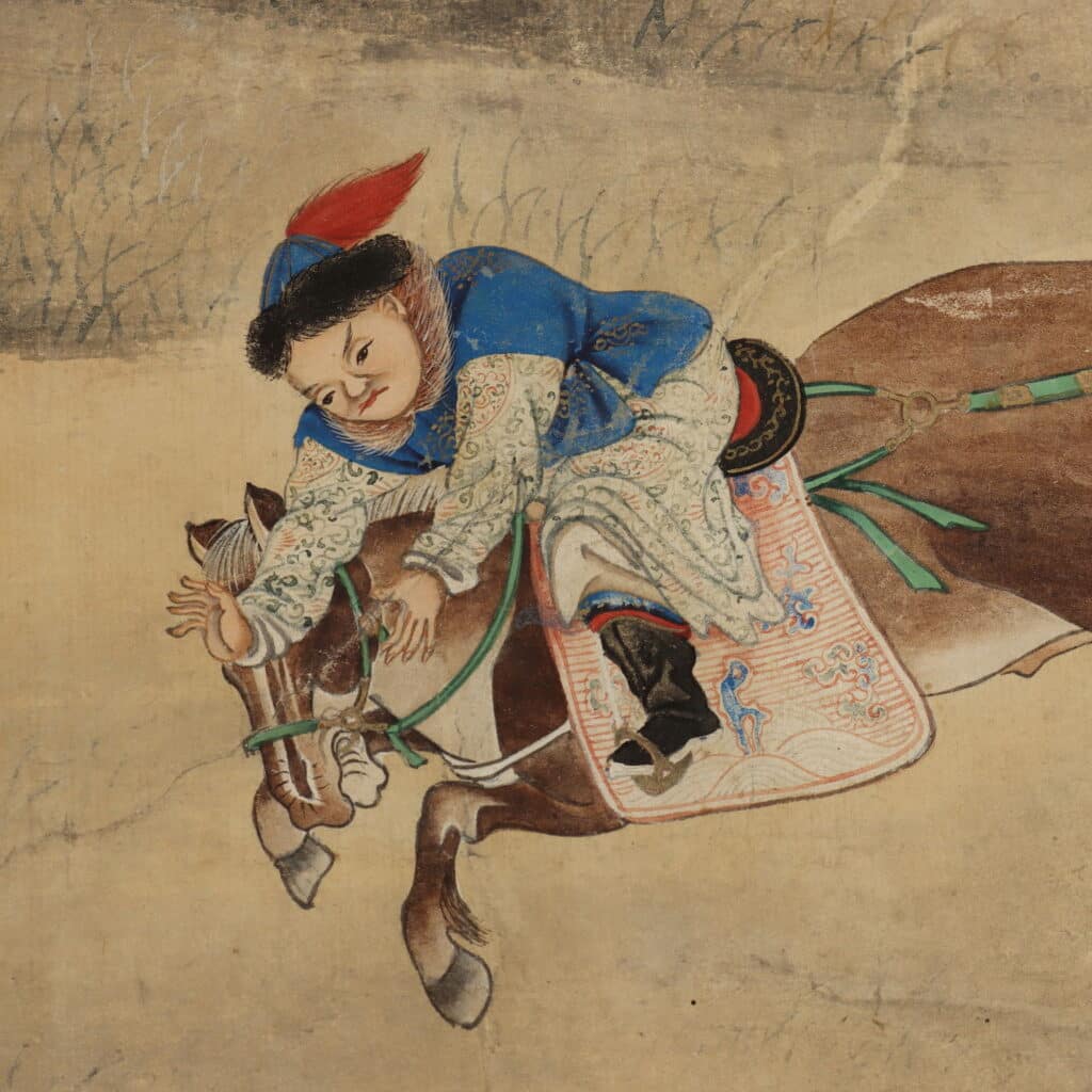 Artigiano cinese Coppia di carte da parati Cina, primo quarto del XIX secolo