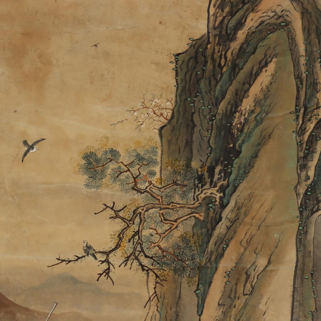 Artigiano cinese Coppia di carte da parati Cina, primo quarto del XIX secolo