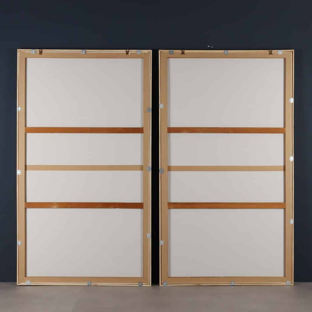 Artigiano cinese Coppia di carte da parati Cina, primo quarto del XIX secolo retro