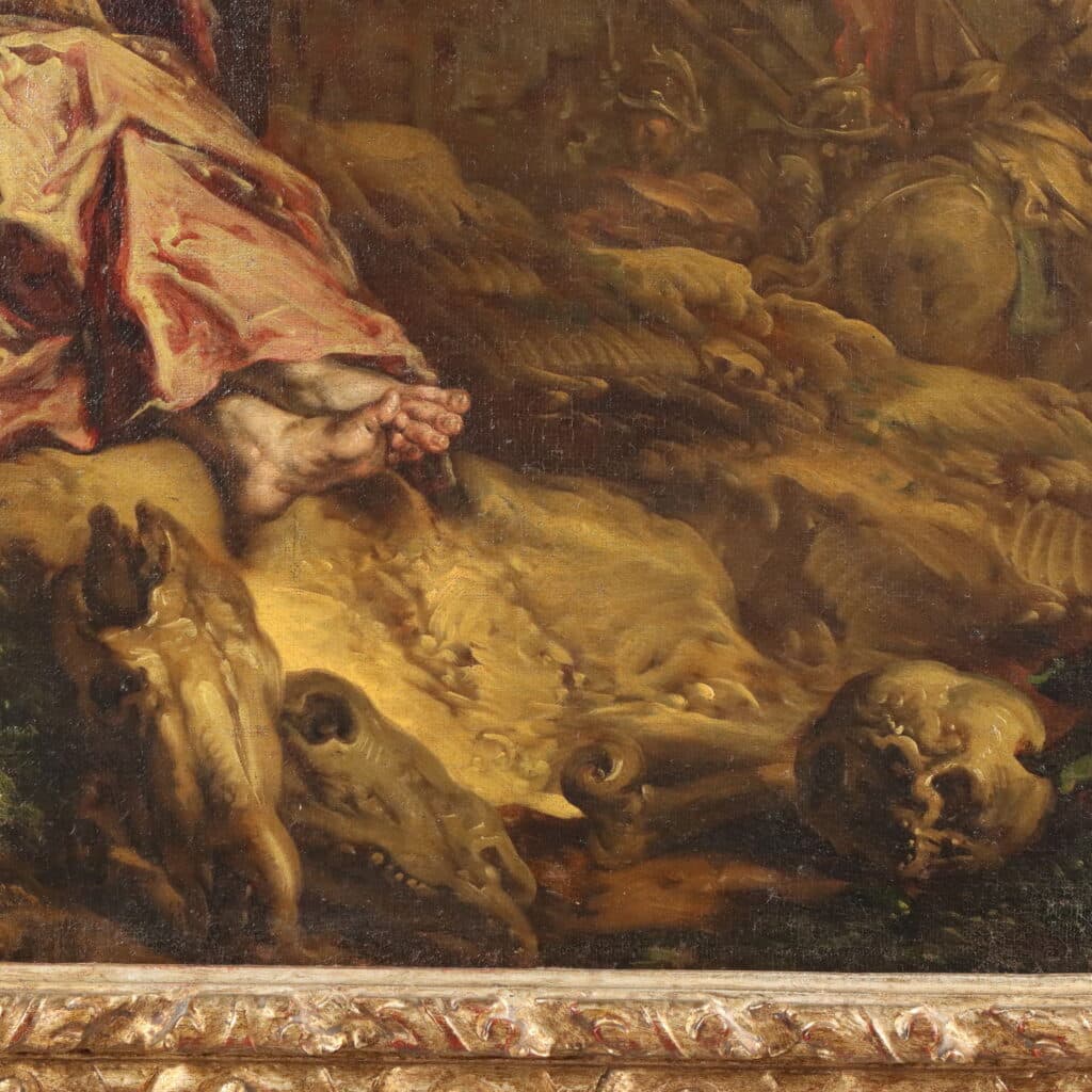 Crocifissione, pittura olio su tela