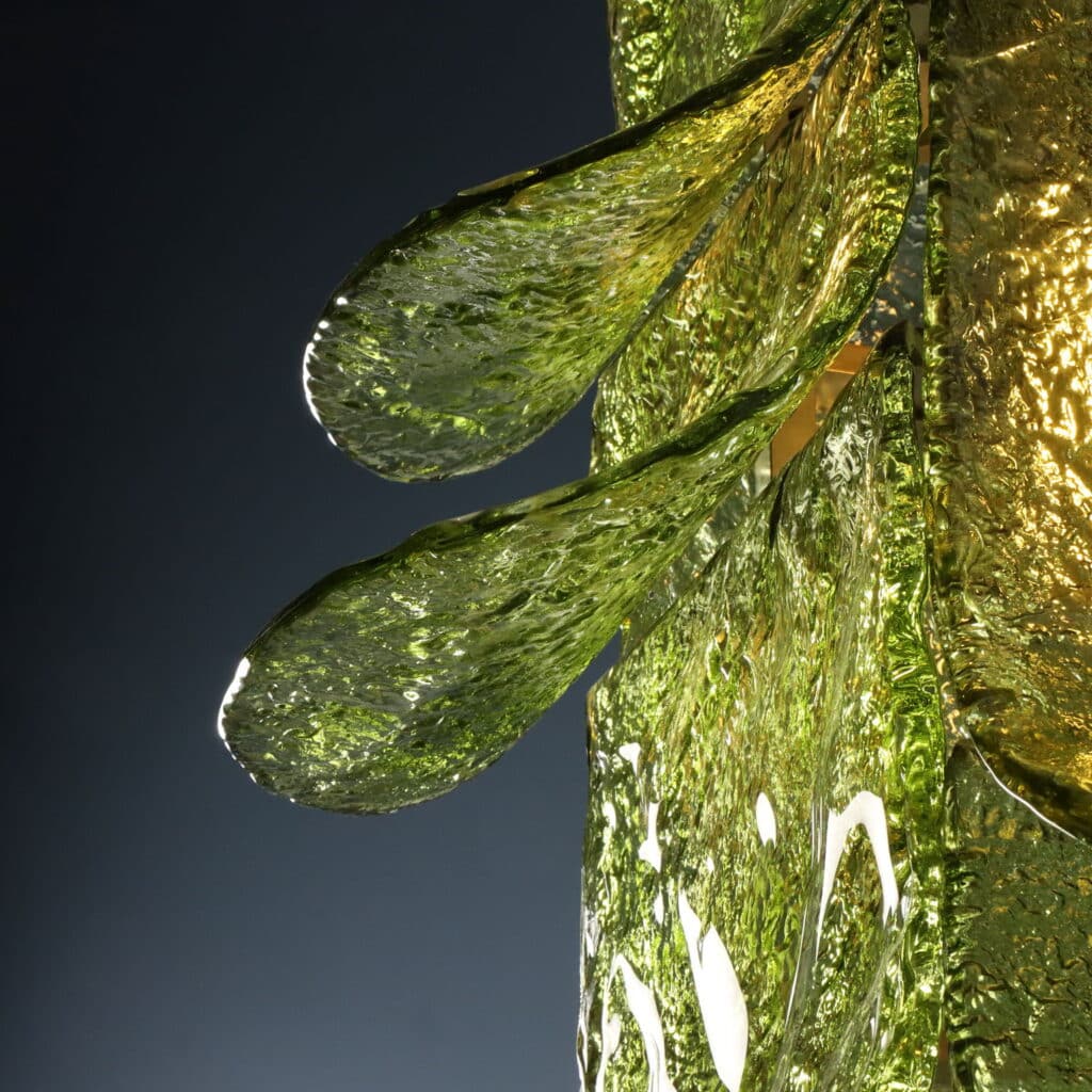 Dettaglio Lampada anni '70 di Carlo Nason per Mazzega