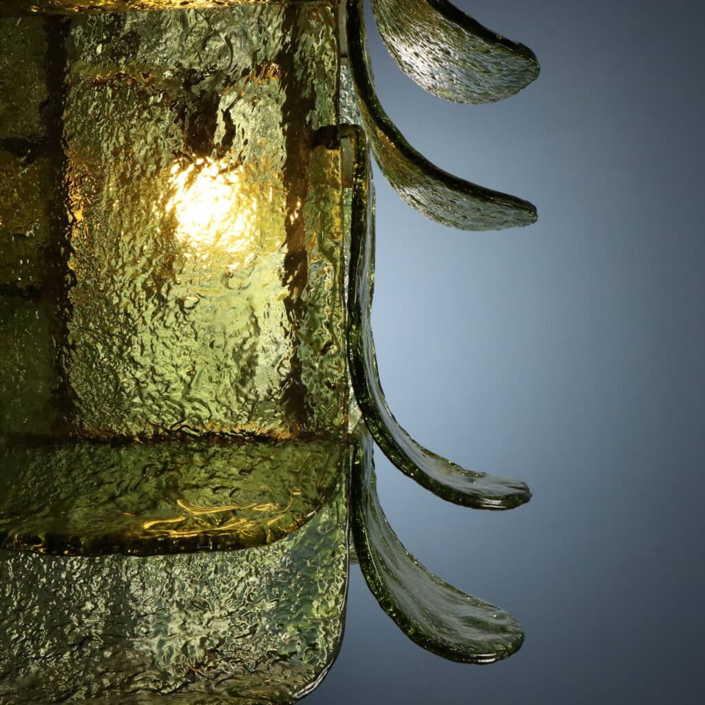 Dettaglio luce Lampada anni '70 di Carlo Nason per Mazzega