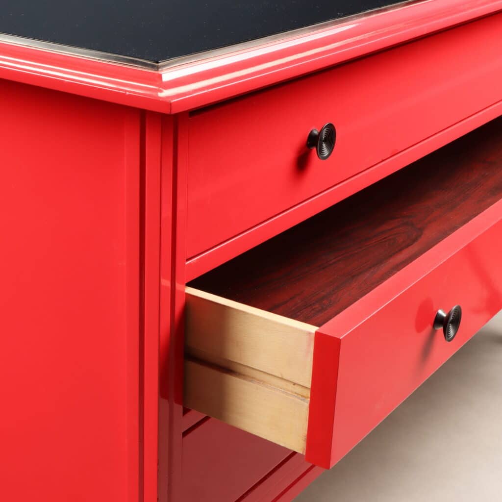 Particolare cassetti della cassettiera 'D 154' di Carlo de Carli