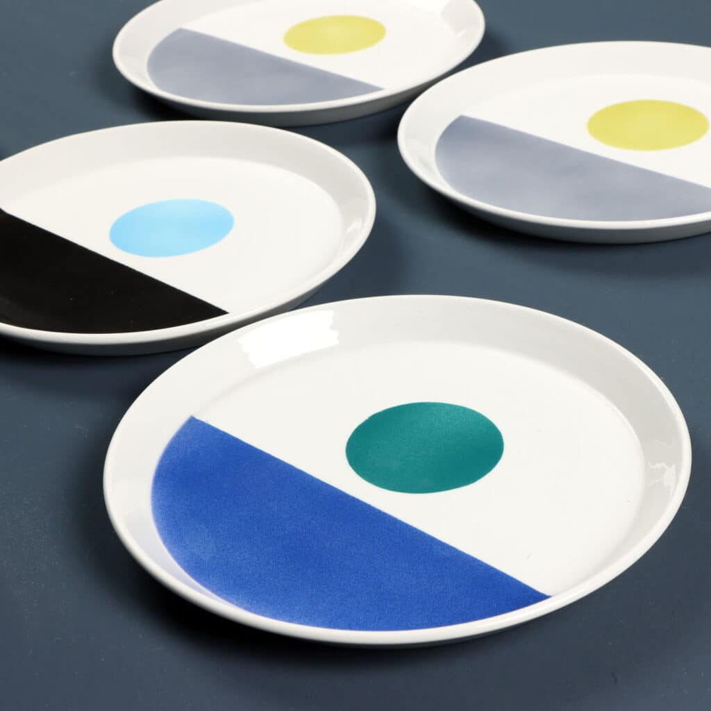 Particolare Set di 5 piatti della serie 'Fantasia Italiana'