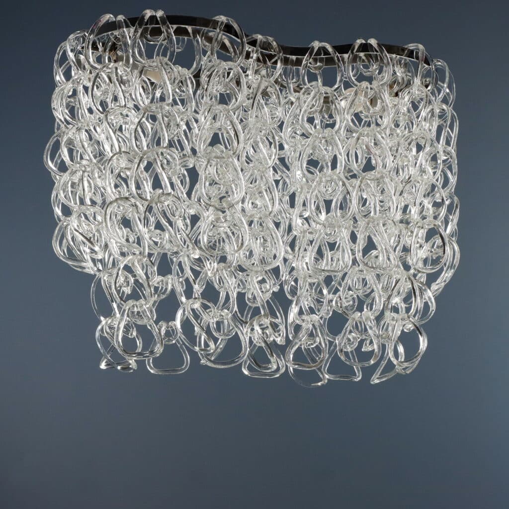 Lampadario 'Giogali' di Angelo Mangiarotti per Vistosi